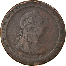Coin, Great Britain, George III, Penny, 1797, F(12-15), Copper, KM:618