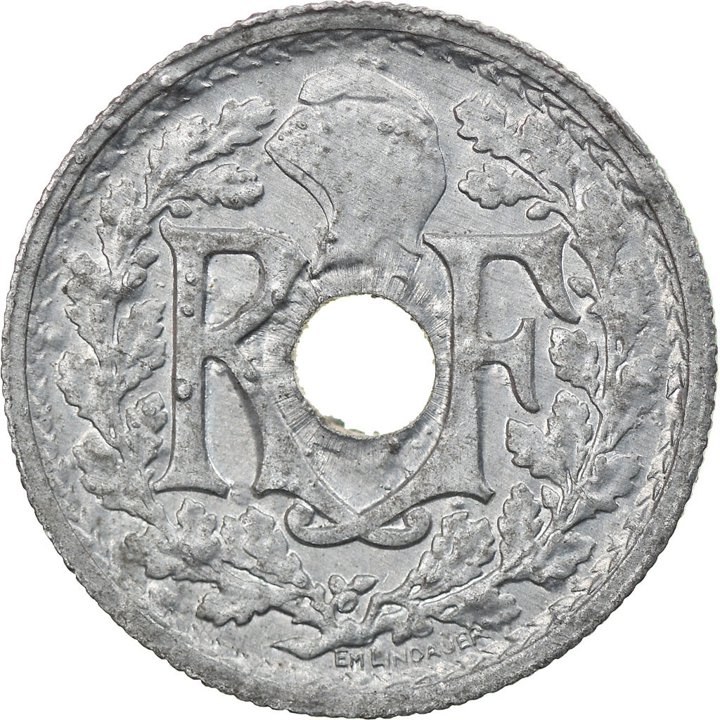 Coin, France, Lindauer, 10 Centimes, 1946, Beaumont - Le Roger, EF(40-45), Zinc