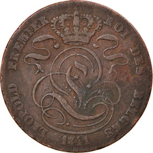 Coin, Belgium, Leopold I, 5 Centimes, 1841, VF(30-35), Copper, KM:5.1