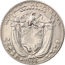 Coin, Panama, Balboa, 1966, U.S. Mint, EF(40-45), Silver, KM:27