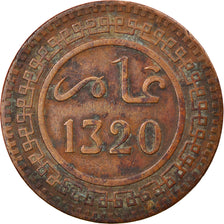 Moneta, Marocco, 'Abd al-Aziz, 10 Mazunas, 1902/AH1320, Berlin, MB+, Bronzo
