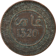 Moneta, Marocco, 'Abd al-Aziz, 5 Mazunas, 1902/AH1320, Birmingham, BB, Bronzo