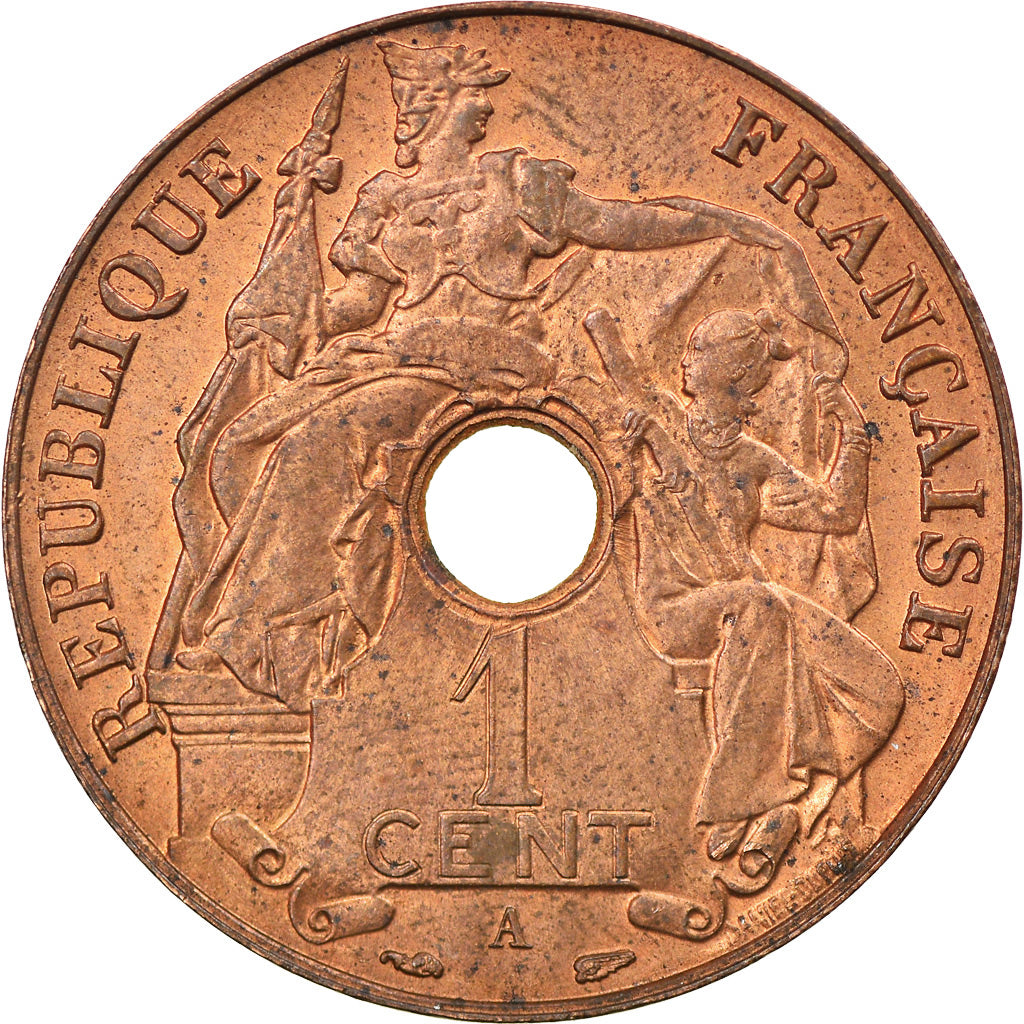 Coin, FRENCH INDO-CHINA, Cent, 1938, Paris, MS(60-62), Bronze, KM:12.1