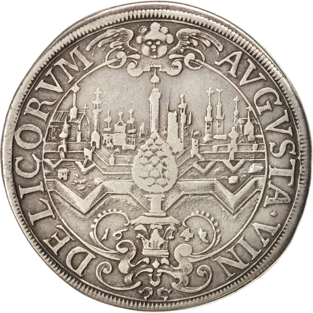 Coin, German States, AUGSBURG, Thaler, 1641, VF(30-35), Silver, KM:77