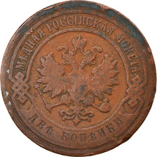 Coin, Russia, Nicholas II, 2 Kopeks, 1901, Saint-Petersburg, VF(20-25), Copper