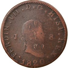 Coin, Spain, Ferdinand VII, 8 Maravedis, 1820, Jubia, F(12-15), Copper, KM:491
