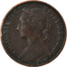 Coin, Great Britain, Victoria, Farthing, 1881, VF(20-25), Bronze, KM:753