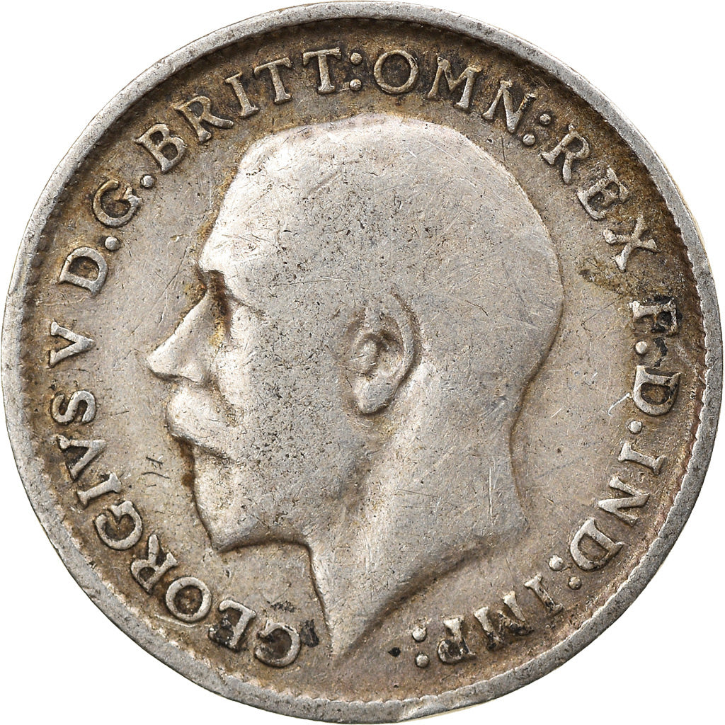 Coin, Great Britain, George V, 3 Pence, 1912, VF(30-35), Silver, KM:813