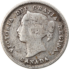 Coin, Canada, Victoria, 5 Cents, 1882, Royal Canadian Mint, VF(30-35), Silver