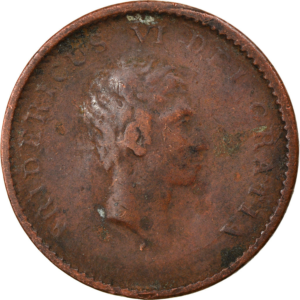 Coin, Denmark, Frederik VI, 2 Skilling, 1809, Copenhagen, VF(30-35), Copper