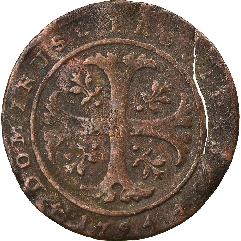 Moneta, CANTONI SVIZZERI, BERN, 1/2 Batzen, 1794, Bern, MB, Biglione, KM:91