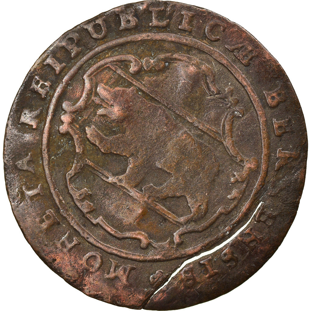 Moneta, CANTONI SVIZZERI, BERN, 1/2 Batzen, 1794, Bern, MB, Biglione, KM:91