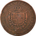 Coin, ITALIAN STATES, TUSCANY, Provisional Government, 5 Centesimi, 1859
