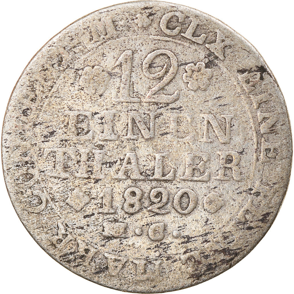 Moneta, Stati tedeschi, BRUNSWICK-WOLFENBUTTEL, Karl II, 1/12 Thaler, 2