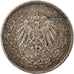 Coin, GERMANY - EMPIRE, 1/2 Mark, 1913, Berlin, EF(40-45), Silver, KM:17
