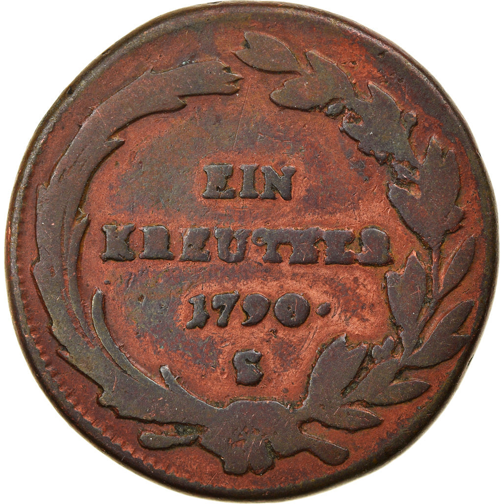 Coin, Austria, Joseph II, Kreuzer, 1790, VF(20-25), Billon, KM:2056