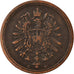 Coin, GERMANY - EMPIRE, Wilhelm I, Pfennig, 1885, Berlin, EF(40-45), Copper