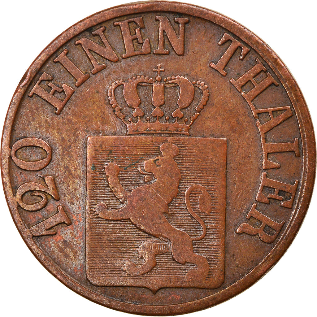 Moneta, Stati tedeschi, HESSE-CASSEL, Friedrich Wilhelm, 3 Heller, 1852, MB+