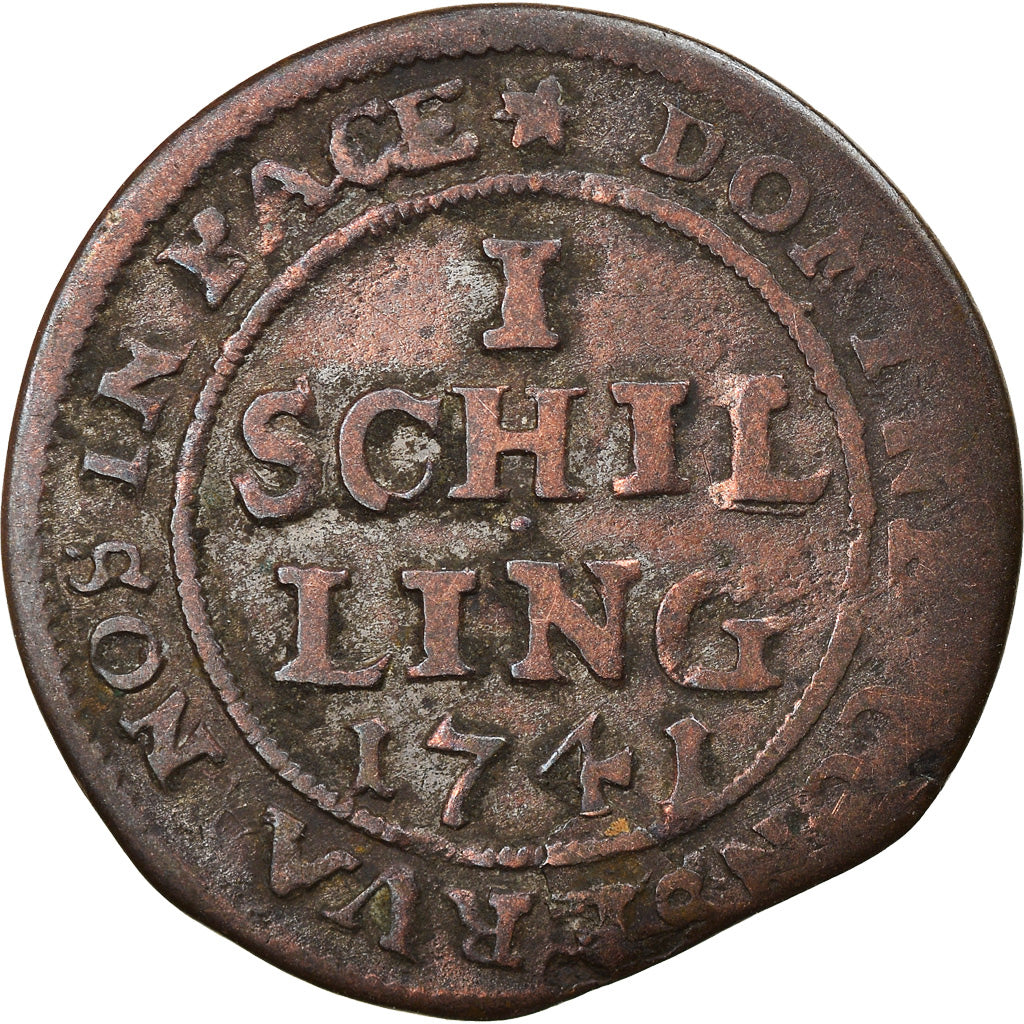 Coin, SWISS CANTONS, ZURICH, Schilling, 1741, Bern, VF(30-35), Billon, KM:148