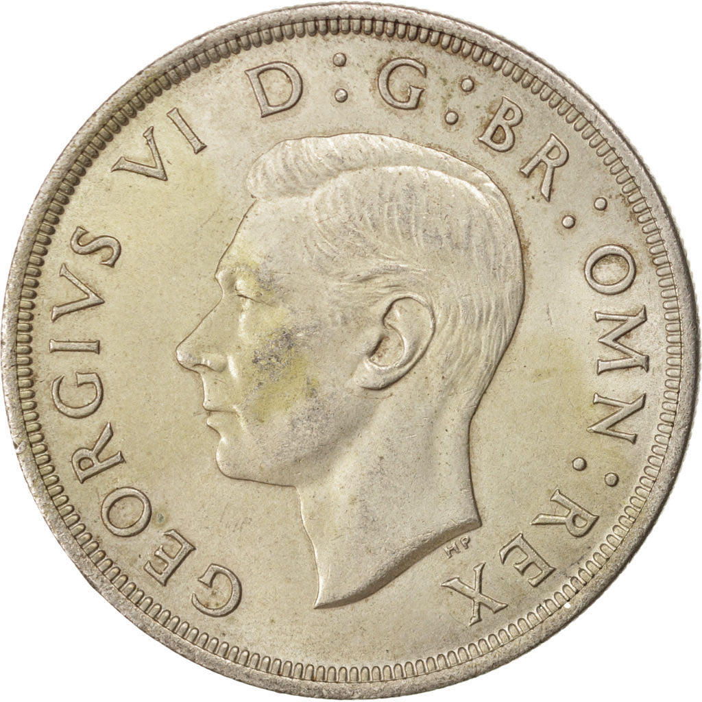 Great Britain, 1 Crown, 1937, KM #857, AU(55-58), Silver, 38.61, 28.26