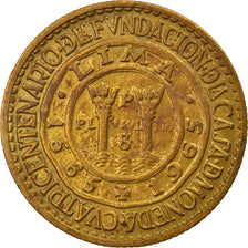 Coin, Peru, 1/2 Sol, 1965, Lima, EF(40-45), Brass, KM:239