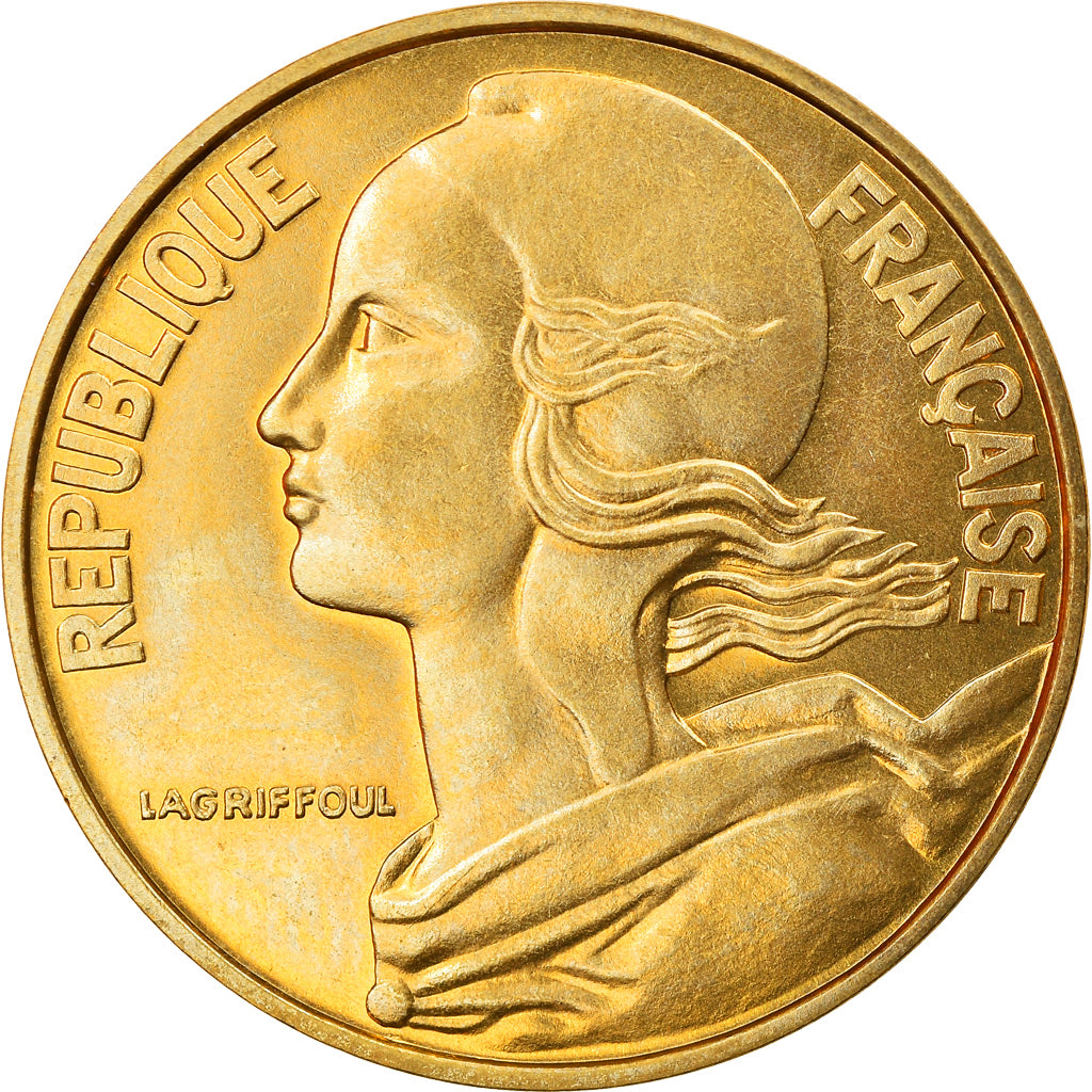 Münze, Frankreich, Marianne, 20 Centimes, 1976, Paris, UNZ, Aluminum-Bronze
