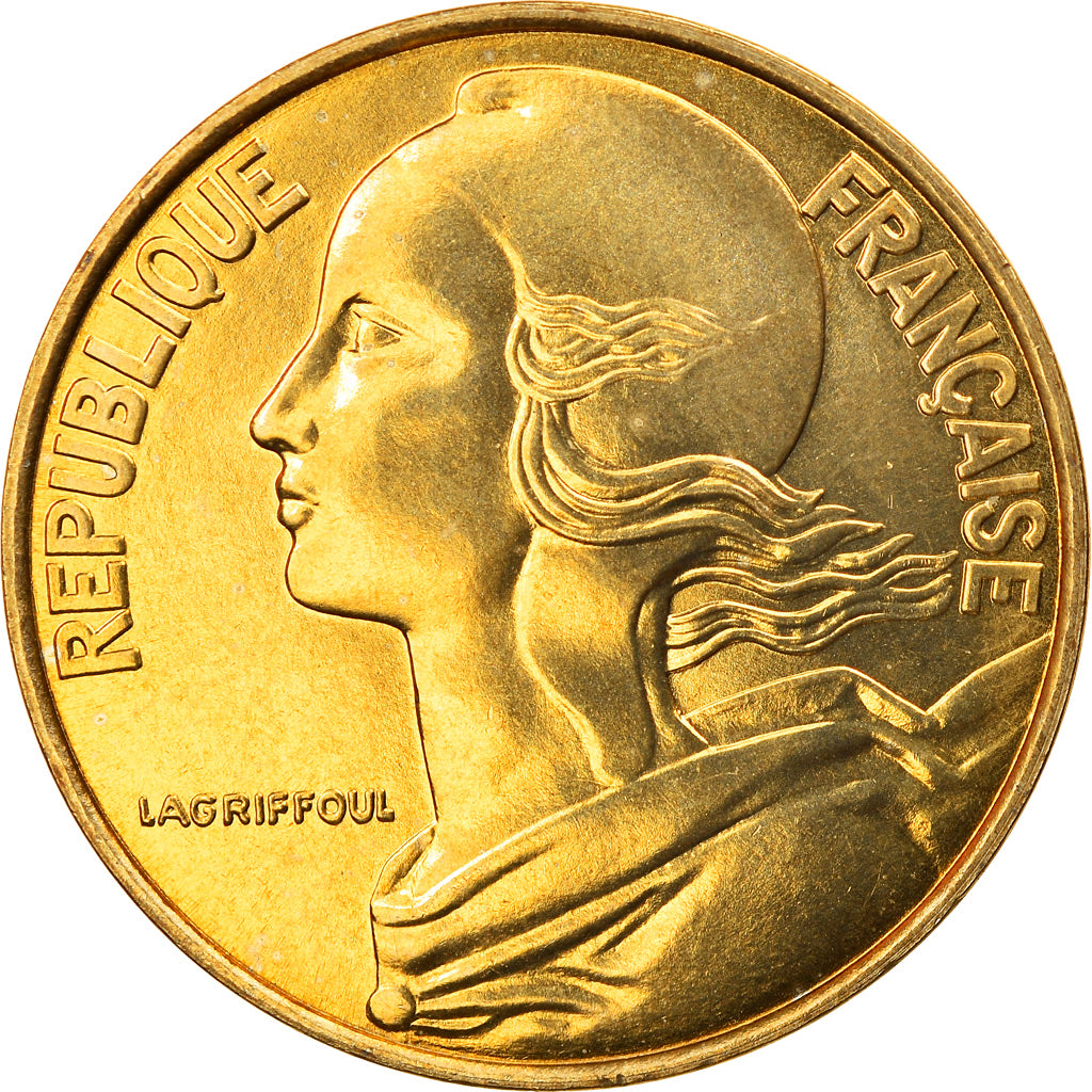 Moeda, França, Marianne, 20 Centimes, 1997, Paris, MS(63), Alumínio-Bronze