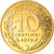 Munten, Frankrijk, Marianne, 10 Centimes, 1979, Paris, UNC-, Aluminum-Bronze
