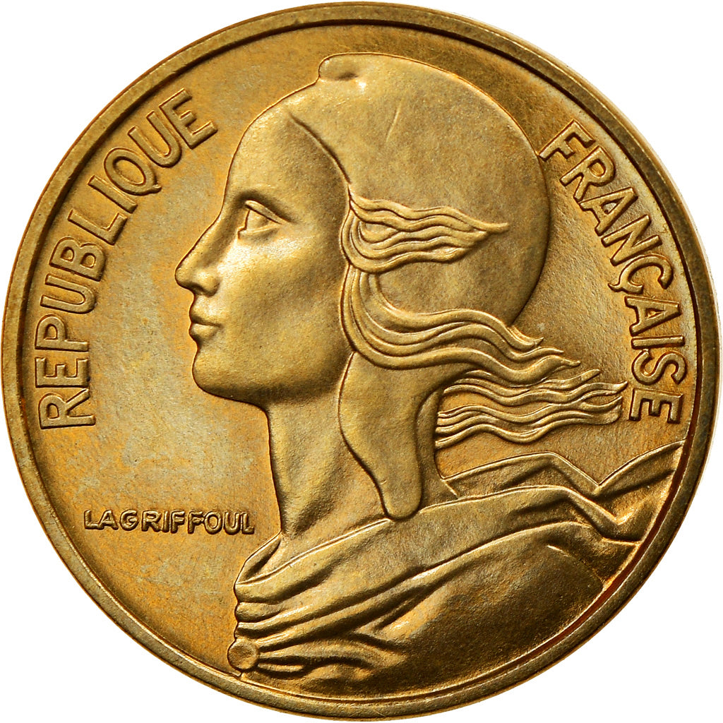 Moneda, Francia, Marianne, 5 Centimes, 1976, Paris, SC, Aluminio - bronce