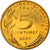 Coin, France, Marianne, 5 Centimes, 2001, Paris, BE, MS(63), Aluminum-Bronze