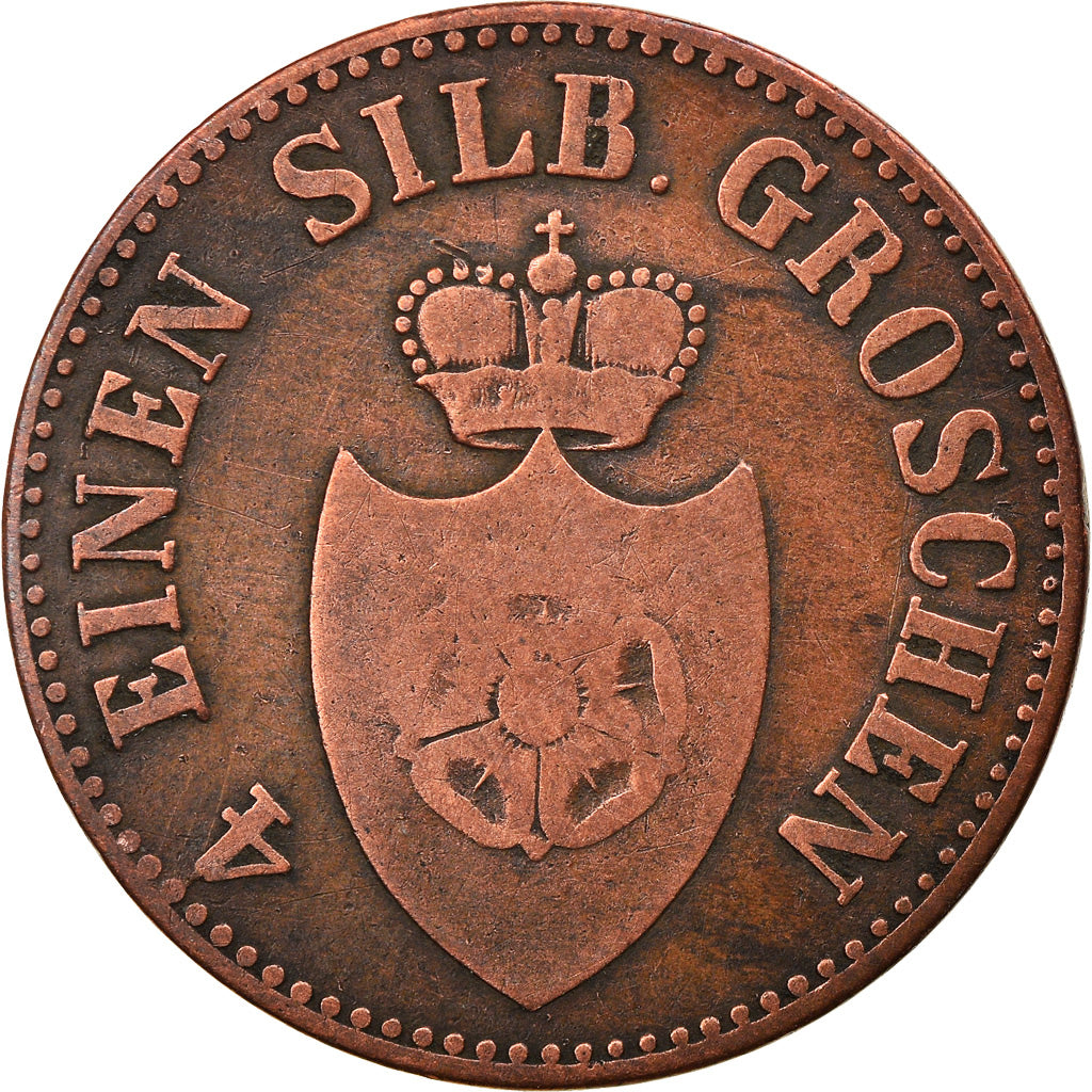 Coin, German States, LIPPE-DETMOLD, Paul Alexander Leopold II, 3 Pfennig, 1847