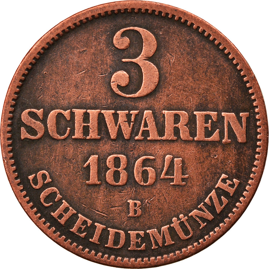 Coin, German States, OLDENBURG, Nicolaus Friedrich Peter, 3 Schwaren, 3 Pfennig