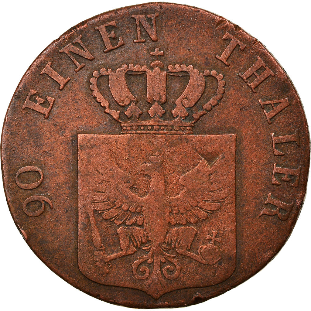 Coin, German States, PRUSSIA, Friedrich Wilhelm III, 4 Pfennig, 1824