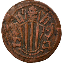 Coin, ITALIAN STATES, PAPAL STATES-FERRARA, Benedict XIV, Quattrino, 1745, Roma