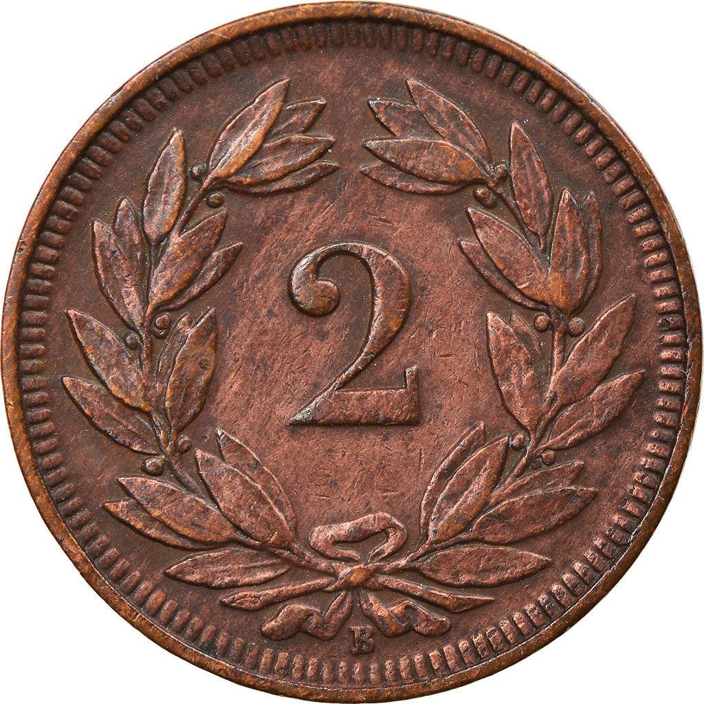 Münze, Schweiz, 2 Rappen, 1903, Bern, SS, Bronze, KM:4.2