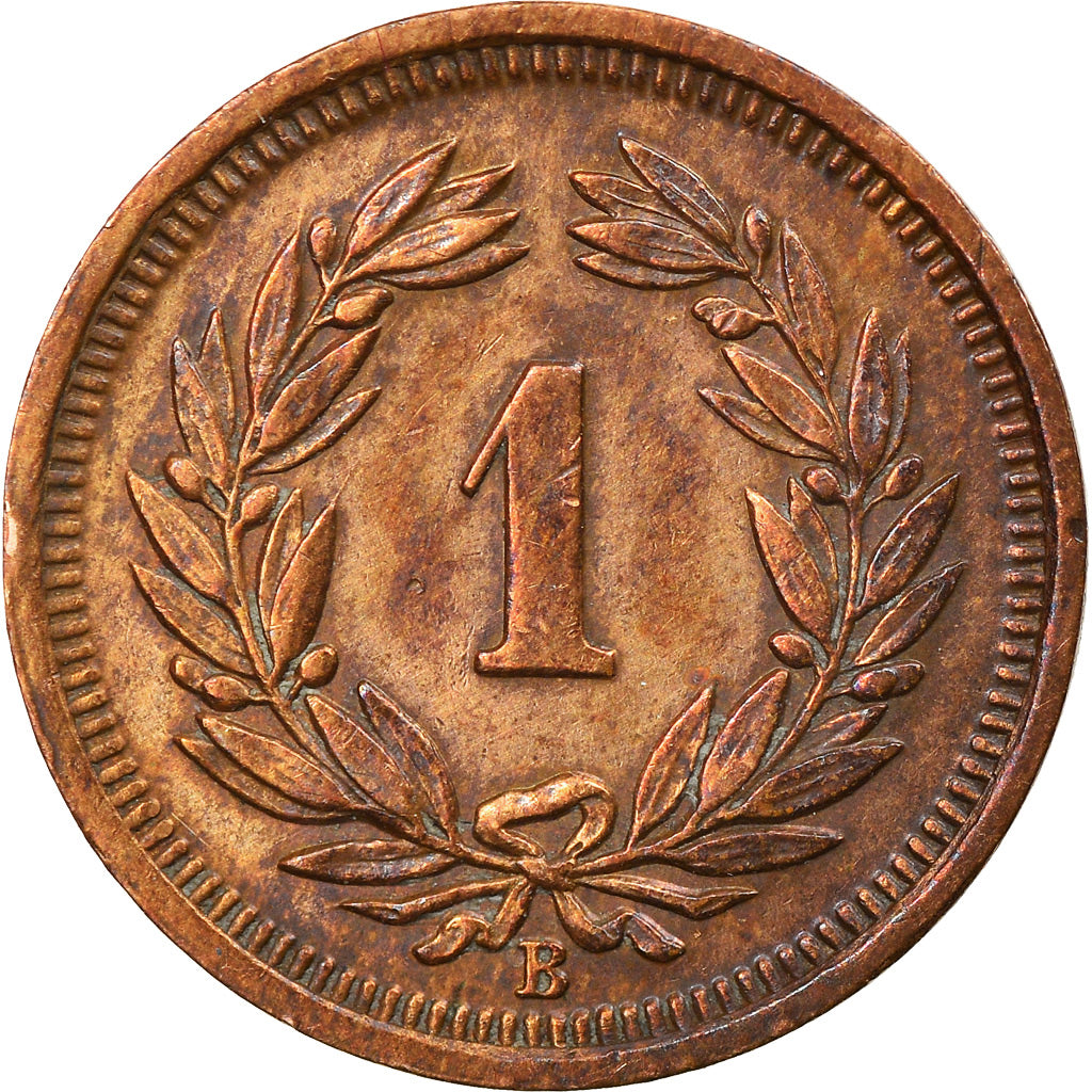 Coin, Switzerland, Rappen, 1934, Bern, AU(50-53), Bronze, KM:3.2