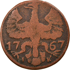 Coin, German States, AACHEN, 12 Heller, 1767, VF(20-25), Copper, KM:51