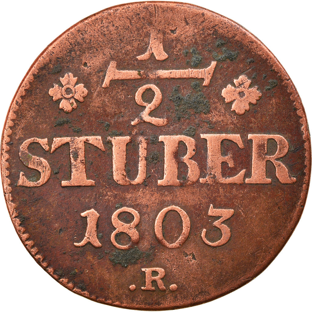 Coin, German States, BERG, Maximilian IV Joseph, 1/2 Stüber, 1803, D