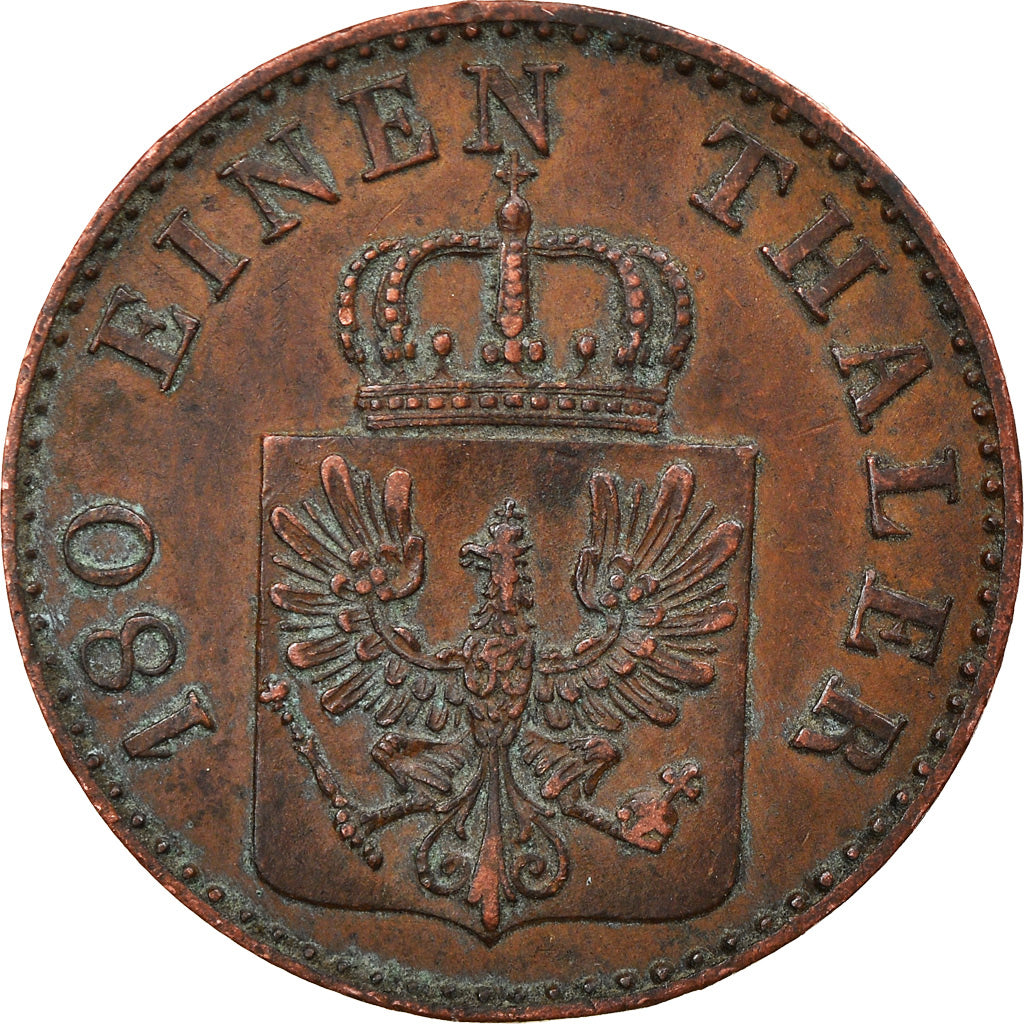 Coin, German States, PRUSSIA, Friedrich Wilhelm IV, 2 Pfennig, 1852, Berlin