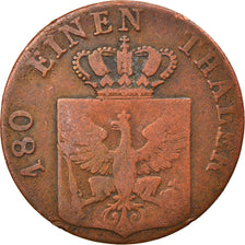 Monnaie, Etats allemands, PRUSSIA, Friedrich Wilhelm III, 2 Pfennig, 1837, TB