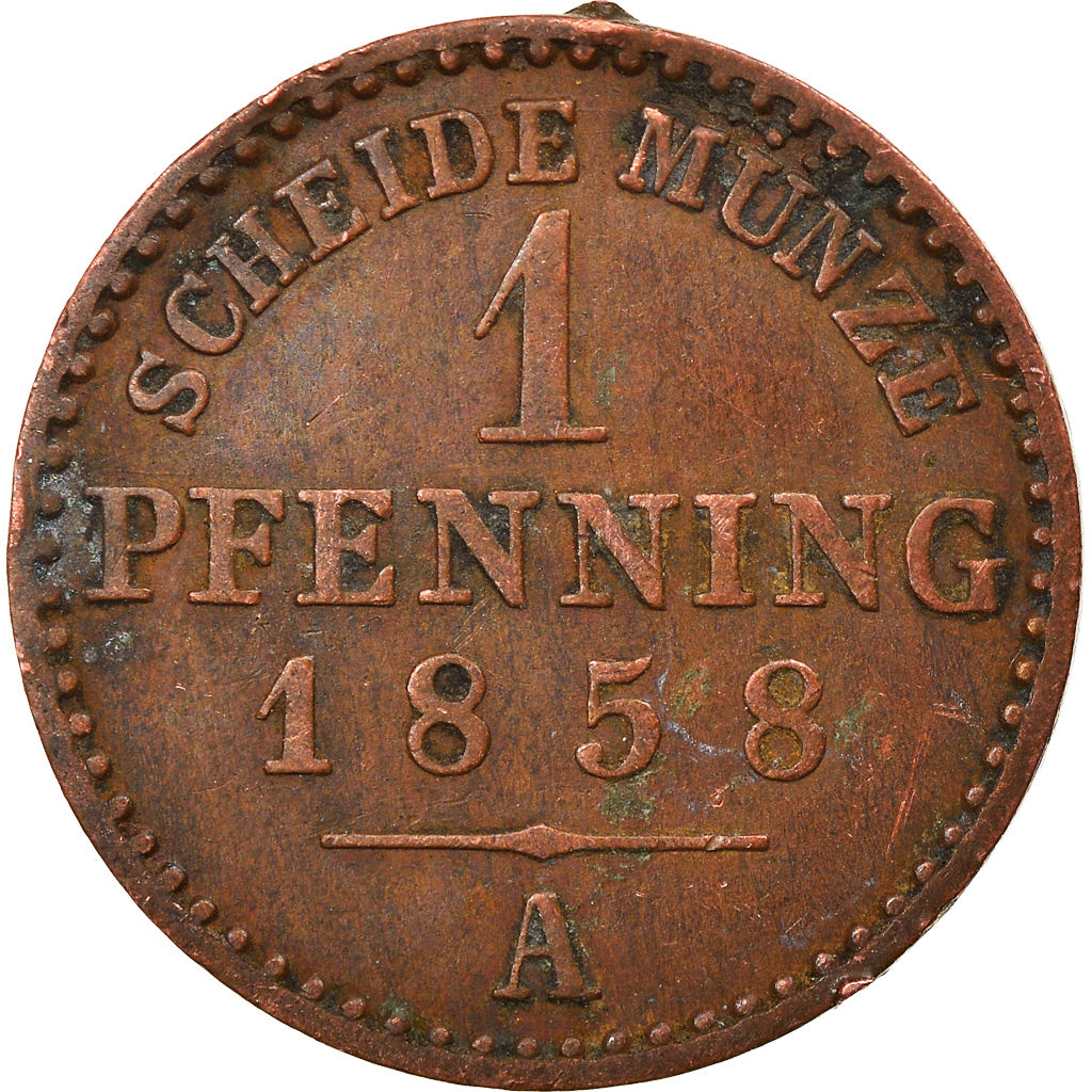 Moneta, Stati tedeschi, SAXE-WEIMAR-EISENACH, Karl Alexander, Pfennig, 1858