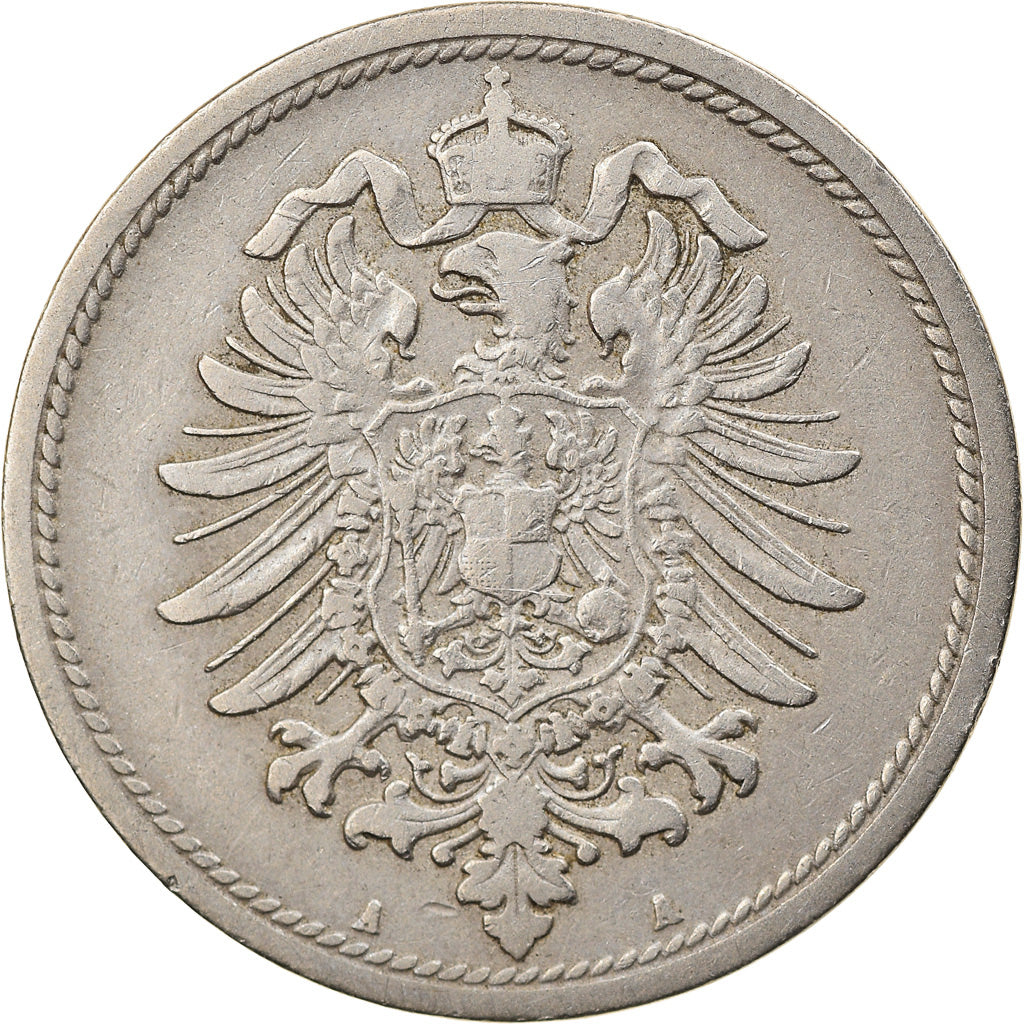 Coin, GERMANY - EMPIRE, Wilhelm I, 10 Pfennig, 1888, Berlin, EF(40-45)