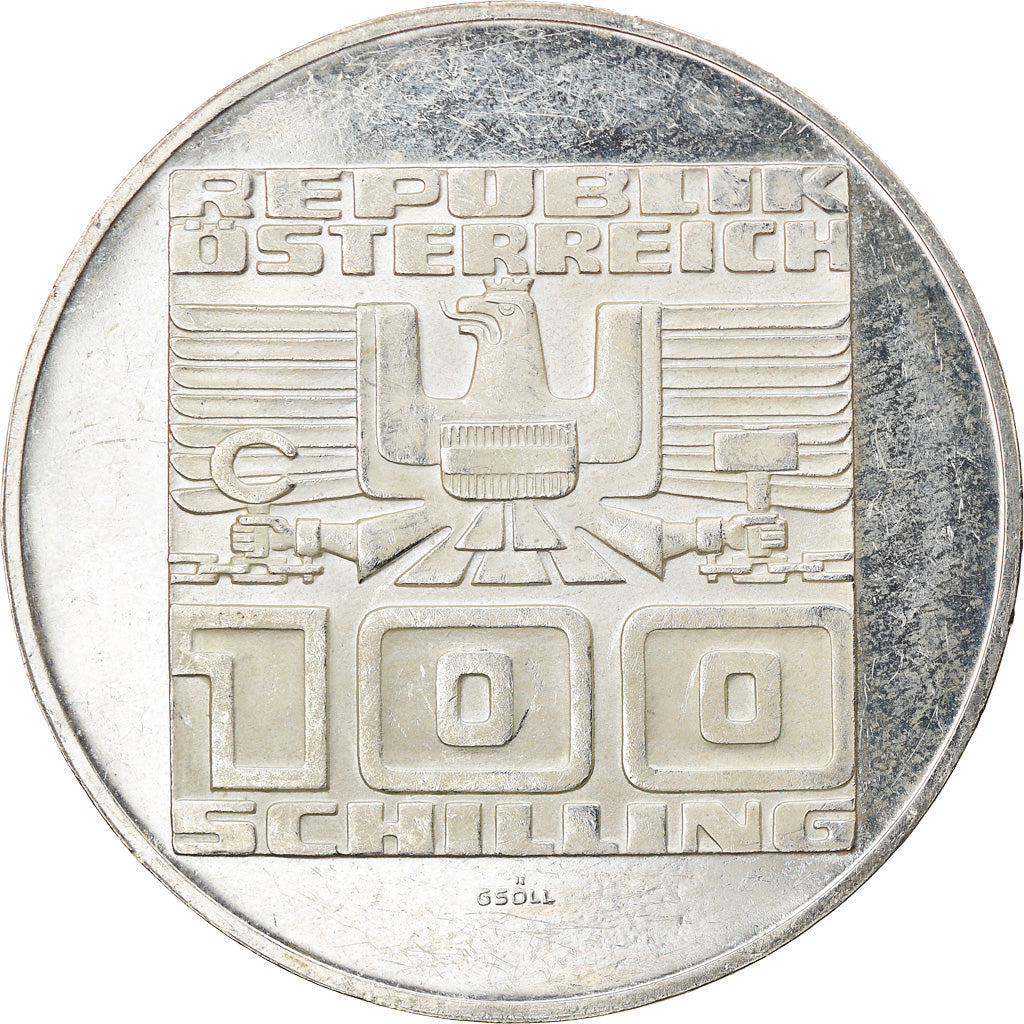 Coin, Austria, 100 Schilling, 1975, Proof, AU(55-58), Silver, KM:2924