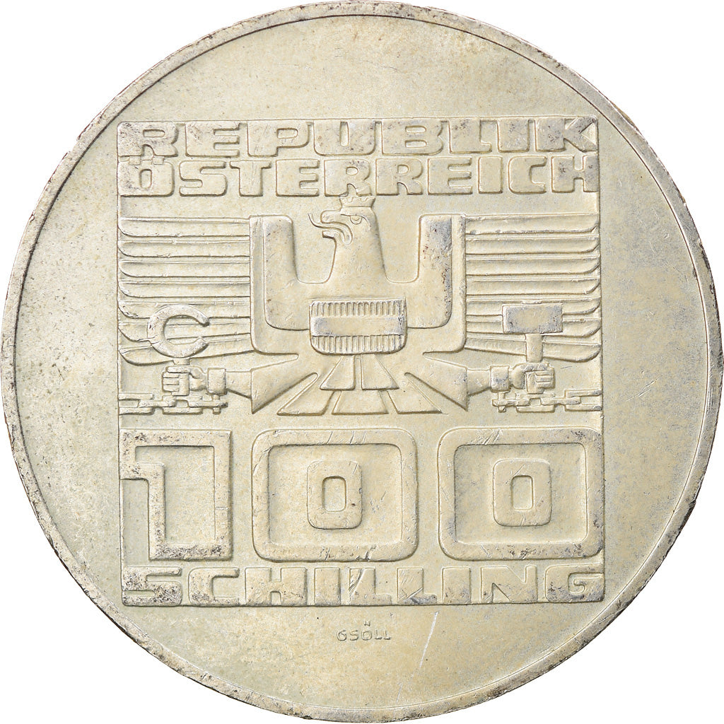 Coin, Austria, Villach, 100 Schilling, 1978, AU(55-58), Silver, KM:2940