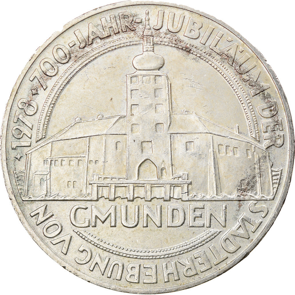 Moneta, Austria, Gmunden, 100 Schilling, 1978, AU(55-58), Srebro, KM:2938