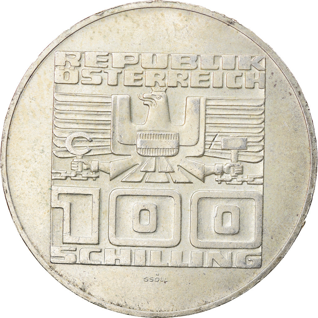 Moneta, Austria, Gmunden, 100 Schilling, 1978, AU(55-58), Srebro, KM:2938