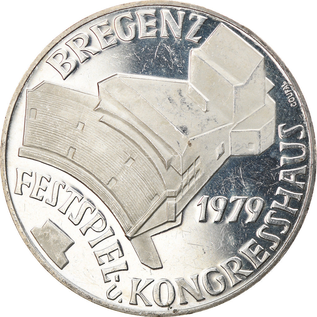 Coin, Austria, Bregenz, 100 Schilling, 1979, Proof, AU(55-58), Silver, KM:2945