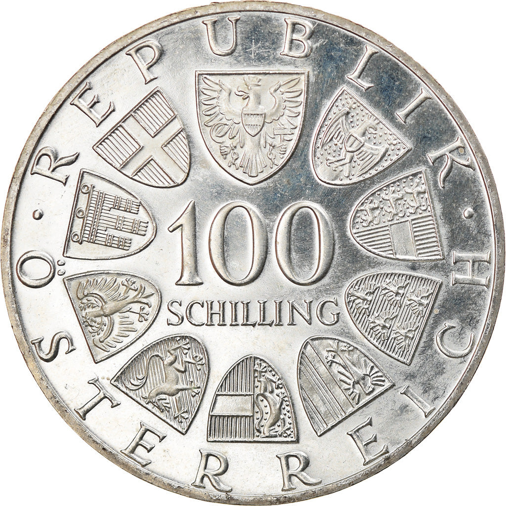 Coin, Austria, Bregenz, 100 Schilling, 1979, Proof, AU(55-58), Silver, KM:2945