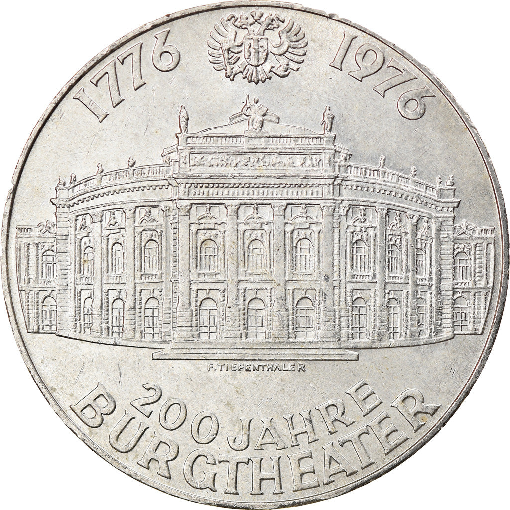 Monnaie, Autriche, Burgtheater, 100 Schilling, 1976, SUP, Argent, KM:2930