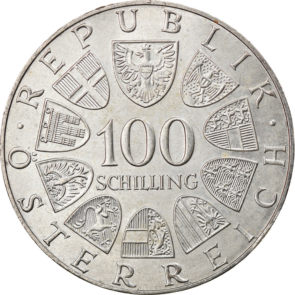 Monnaie, Autriche, Burgtheater, 100 Schilling, 1976, SUP, Argent, KM:2930
